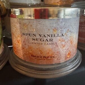 HomeWorx Spun Vanilla Sugar Scented Candle